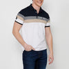 100% cotton short-sleeved polo shirt, striped detail on the chest, for men | Casual Clothing