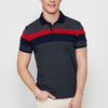 Polo à manches courtes, avec rayures bicolores, et pour homme | Vêtements décontractés