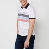 Short-sleeved cotton polo shirt with shirt collar and side slit finish for men | Casual Clothing