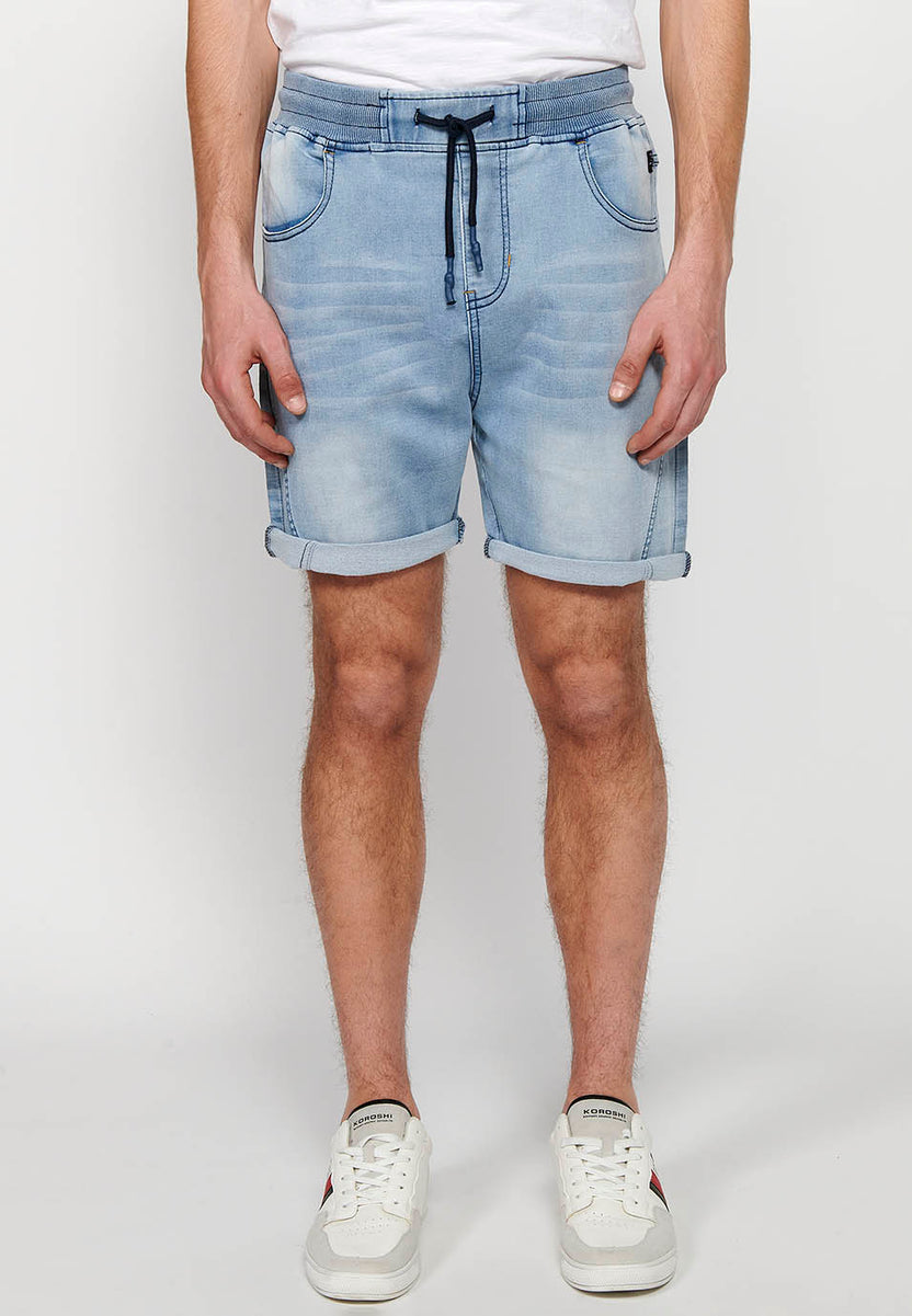 Short jogger denim hombre azul claro - Koroshi 2411PS88