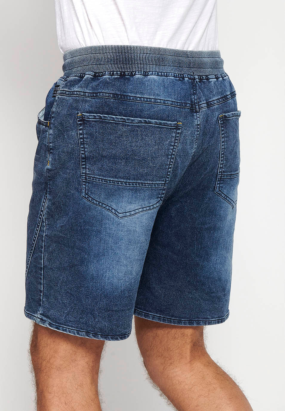 Short jogger denim hombre azul oscuro - Koroshi 2411PS88