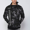 Sudadera de manga larga con cuello alto con cremallera y detalle estampado delantero para hombre | Ropa Casual