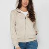 Veste sweat-shirt à capuche et fermeture éclair sur le devant pour femme | Mode actuelle