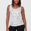 Women's Floral Print Round Neck Cotton Tank Top | Current Fashion