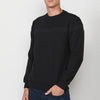 Langärmliges Herren-Sweatshirt mit Rundhalsausschnitt und Frontdetail