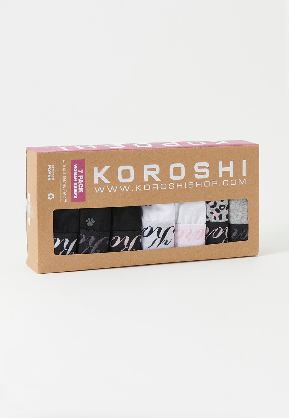 Pack of 7 panties | urban fashion - MULTICOLOR / MULTI-COLOURED / XS en Koroshi