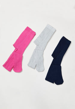 Lot de 3 justaucorps fille multicolores en coton - Koroshi 2425ZT02