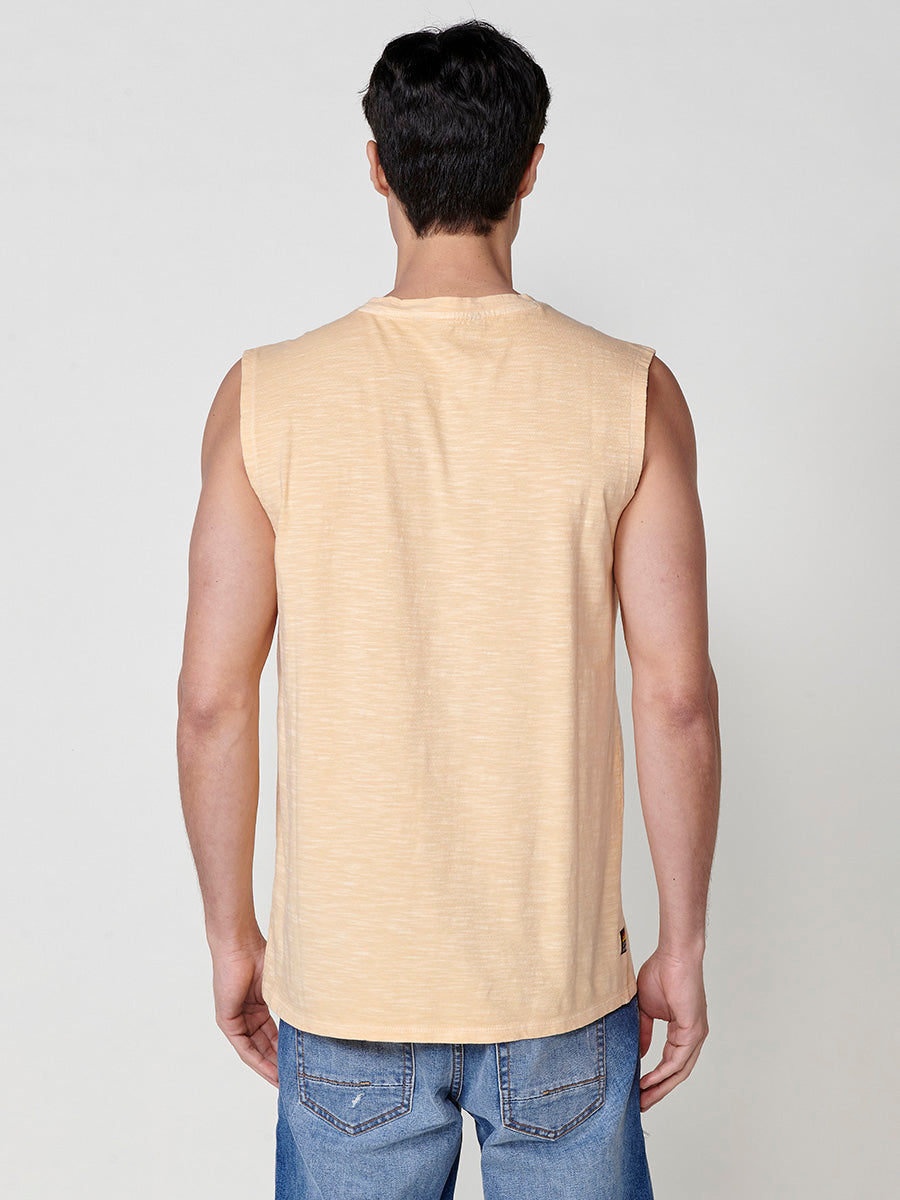 Camiseta sin mangas boxing estampado surf hombre naranja - Koroshi 2511MS42