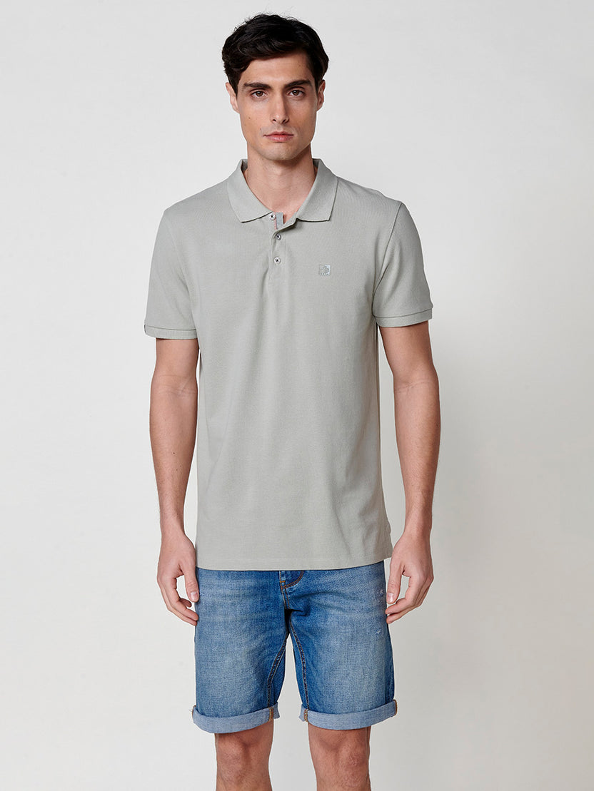 Polo collo piquet manica corta da uomo kaki - Koroshi 2511PC39