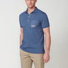 Men's Textured Short Sleeve Polo Shirt