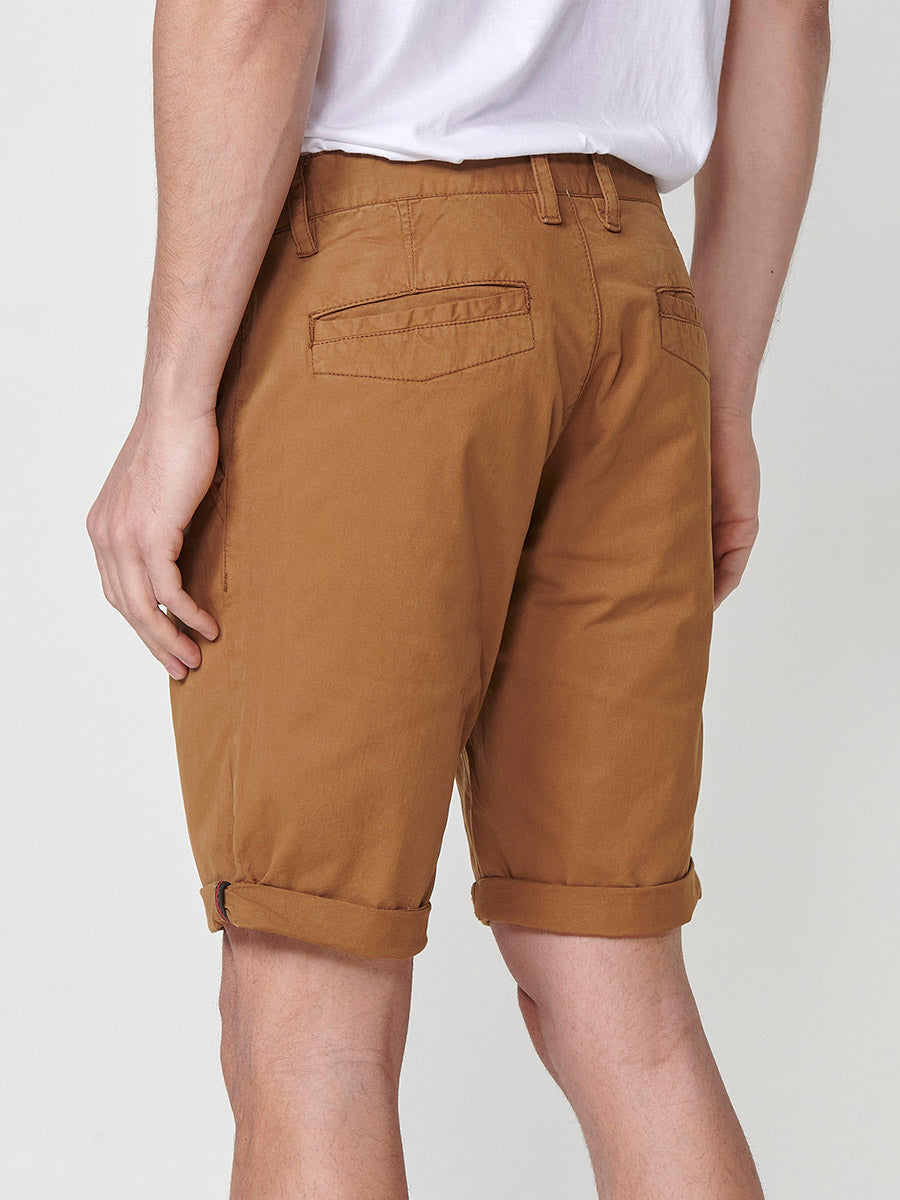 Bermuda chino algodón elástico hombre tierra - Koroshi 2511PS07