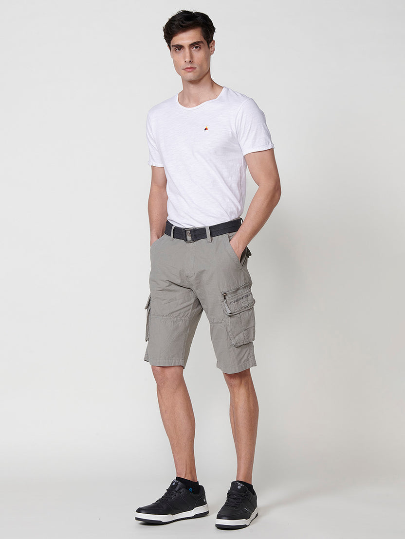 Bermuda cargo ripstop algodón hombre kaki - Koroshi 2511PS11