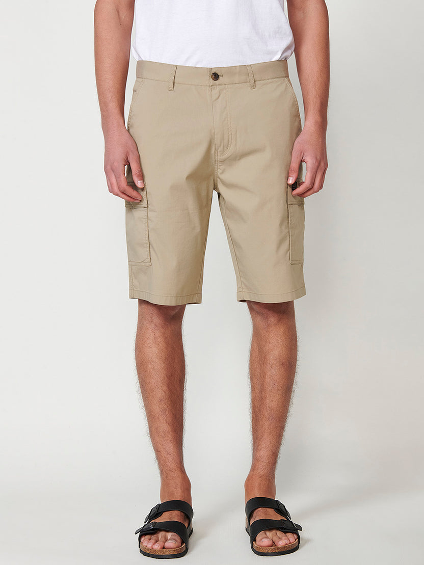 Bermuda cargo técnico elástico hombre beige - Koroshi 2511PS15