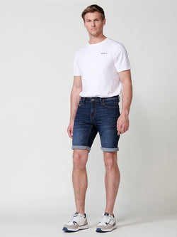 Bermuda denim regular 5 butxaques home blau fosc - Koroshi 2511PS29