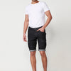Men's relaxed fit denim cargo bermuda