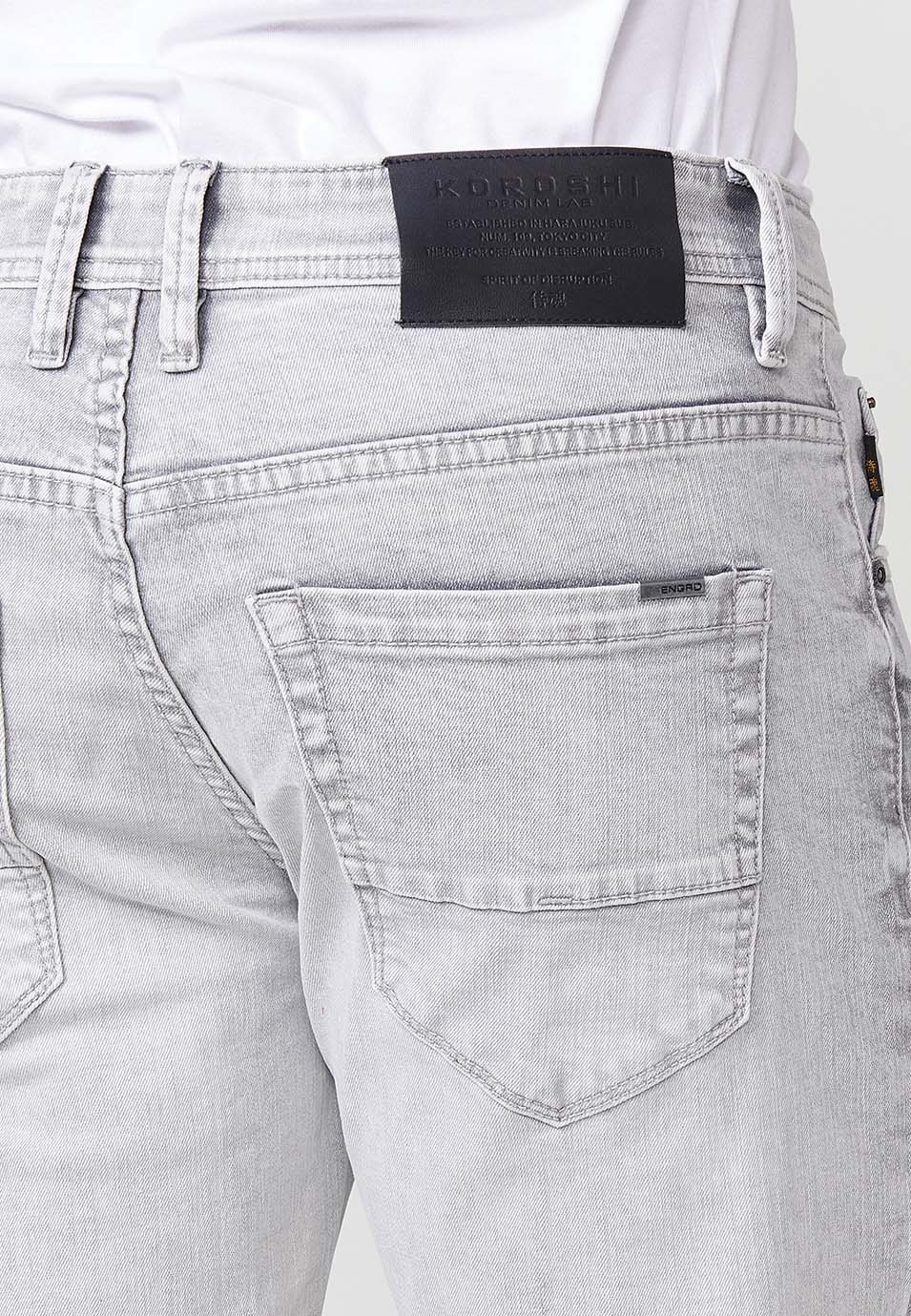 Pantalons texans super skinny home gris - Koroshi 2511PT25