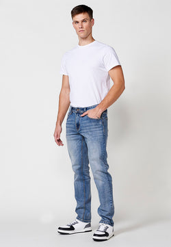 Jean droit regular homme bleu clair - Koroshi 2511PT30
