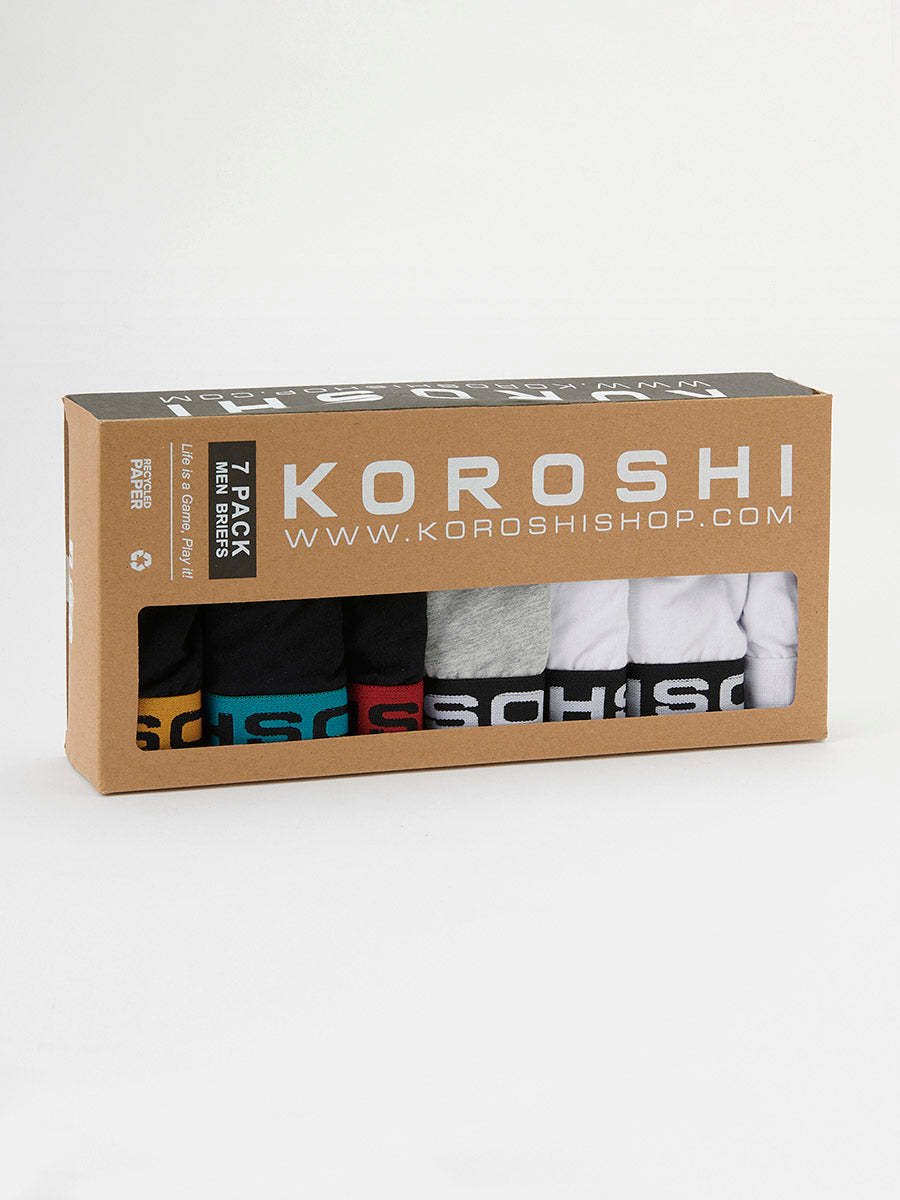 Pack 7 Calzoncillos Slip Hombre Multicolor – Koroshi