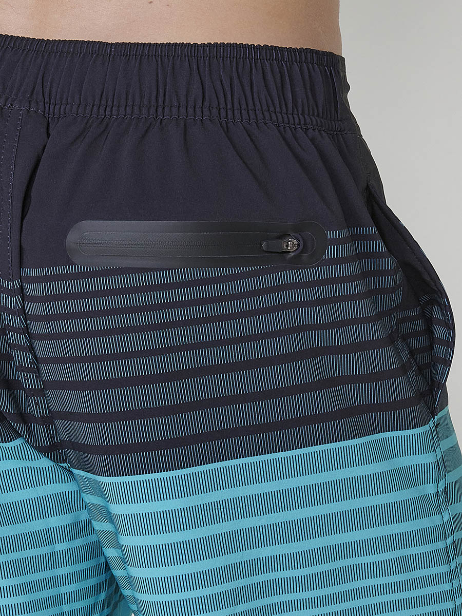 Costume da surf da uomo a righe menta - Koroshi 2511WA06