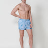 Men's swim trunks with adjustable waist