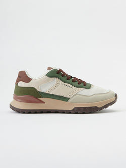 White men's sneakers sports shoes - Koroshi 2511XC01