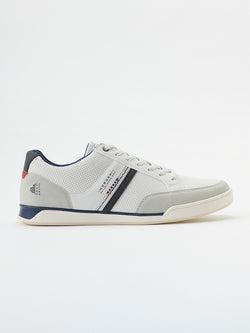White men's casual sneakers - Koroshi 2511XC03