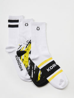 3er-Pack mehrfarbige Herrensocken – Koroshi 2511ZT01