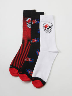 3er-Pack mehrfarbige Herrensocken – Koroshi 2511ZT02