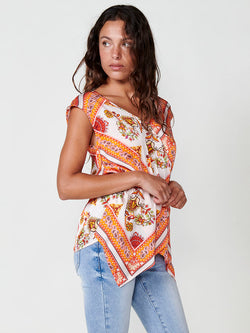 White women's satin blouse - Koroshi 2512BL30