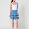 Denim Effect Short Skirt for Women
