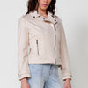 Double-breasted jacket with lapel collar and zipper closure for Women