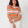 Pull femme tricot col rond