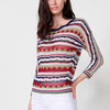 Women's long-sleeved tricot sweater