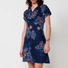 Robe courte à imprimé cachemire pour femme