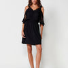 Vestit negre curt per a dona
