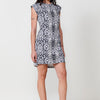 Short Dress with Ikat Print for women