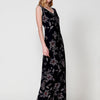 Long Dress with Tropical Print and Manta Embroidery for women