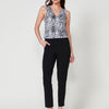 Jumpsuit with Draped Neckline and Ikat Print for women