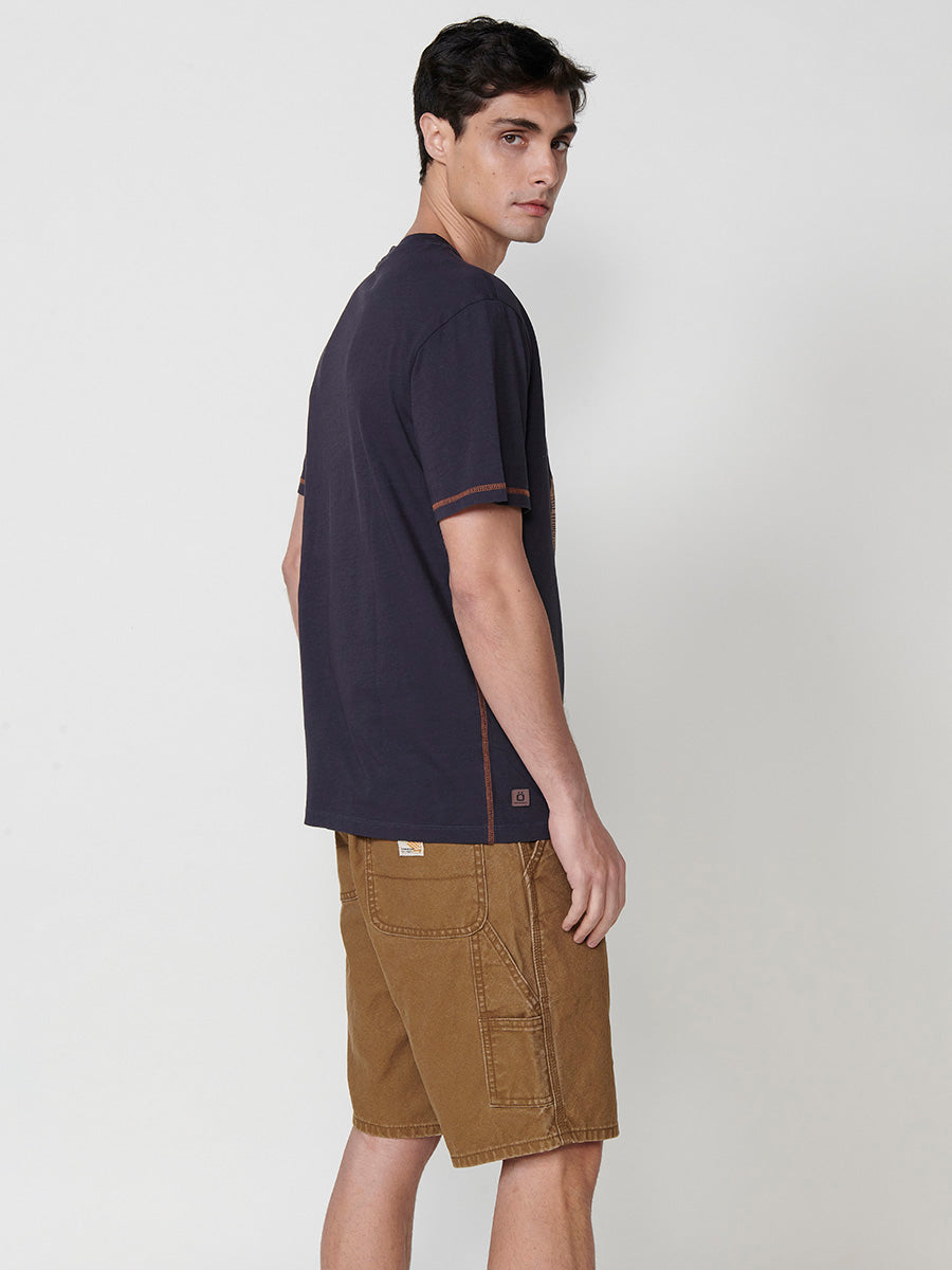 Herren-T-Shirt mit Frontprint und Rundhalsausschnitt