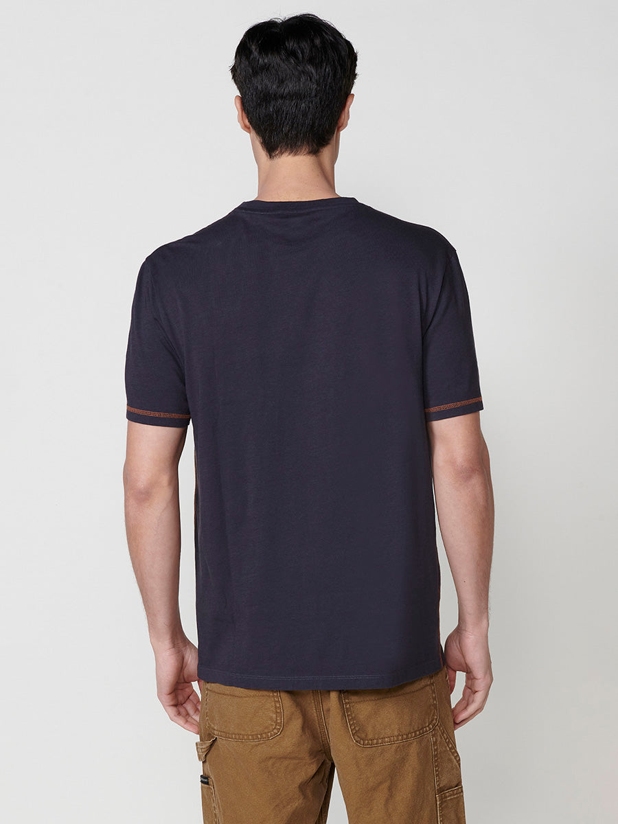 Herren-T-Shirt mit Frontprint und Rundhalsausschnitt