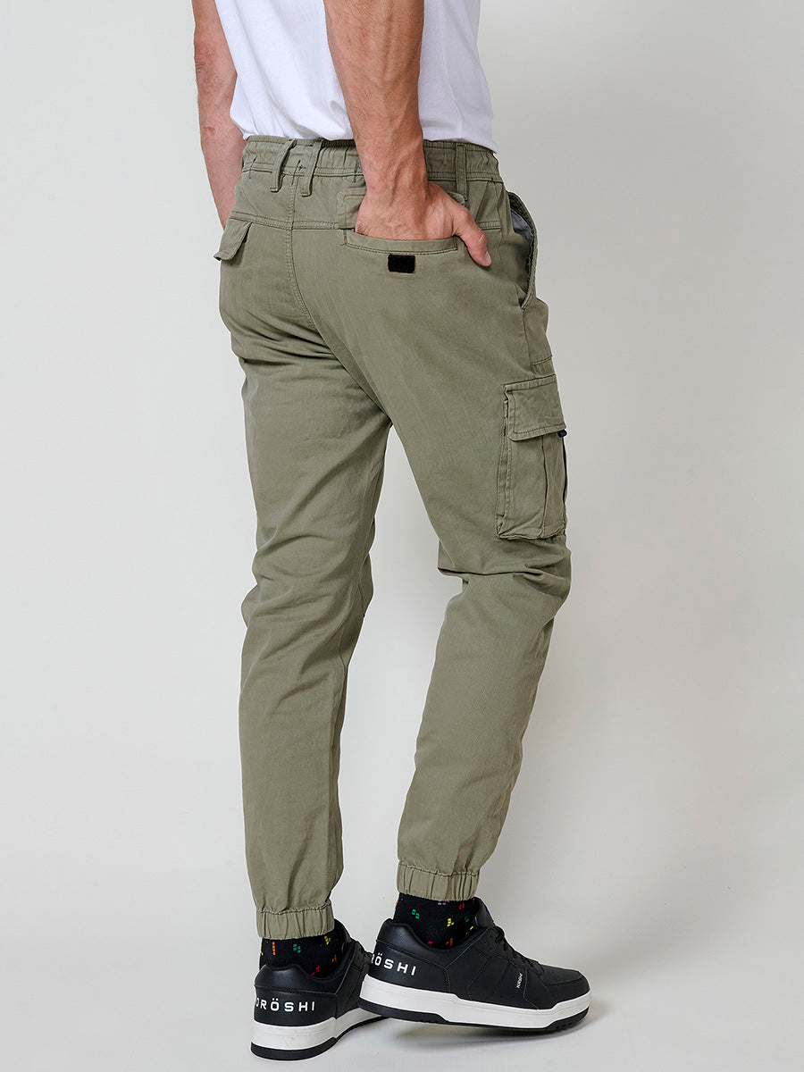 Pantalons jogger cotó home verd - Koroshi 2521PT03