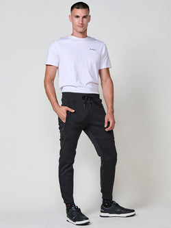 Black men's jogger pants - Koroshi 2521PT88