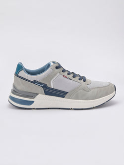 Men's gray lace-up sneakers - Koroshi 2521XC02