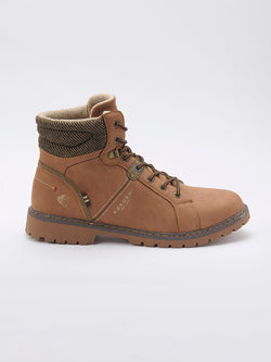 Men's brown lace-up high-top hiking boot - Koroshi 2521XC05
