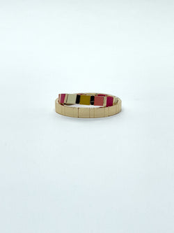 Multicolor elastic bracelet for women - Koroshi 2522BI00