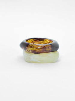 Mehrfarbiges starres Armband ohne Verschluss für Damen – Koroshi 2522BI01