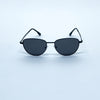Polarisierte Unisex-Sonnenbrille in Schwarz-Metallic