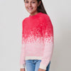 Jersey Niña Fucsia y con Jacquard Degradado