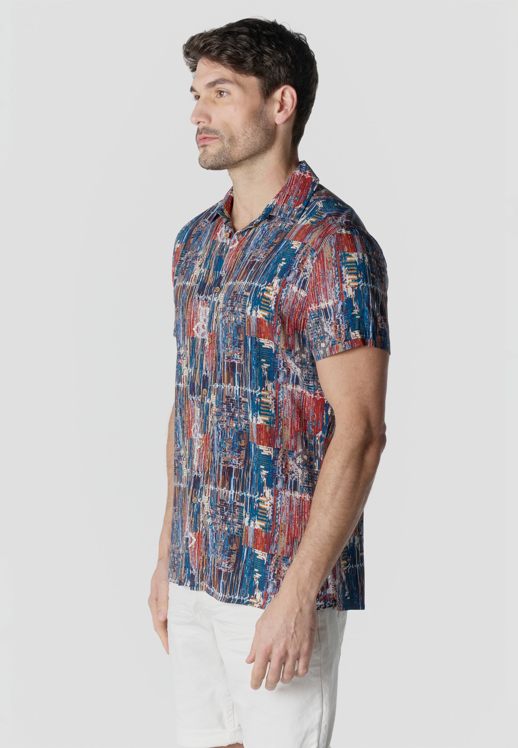 Camisa casual estampada hombre