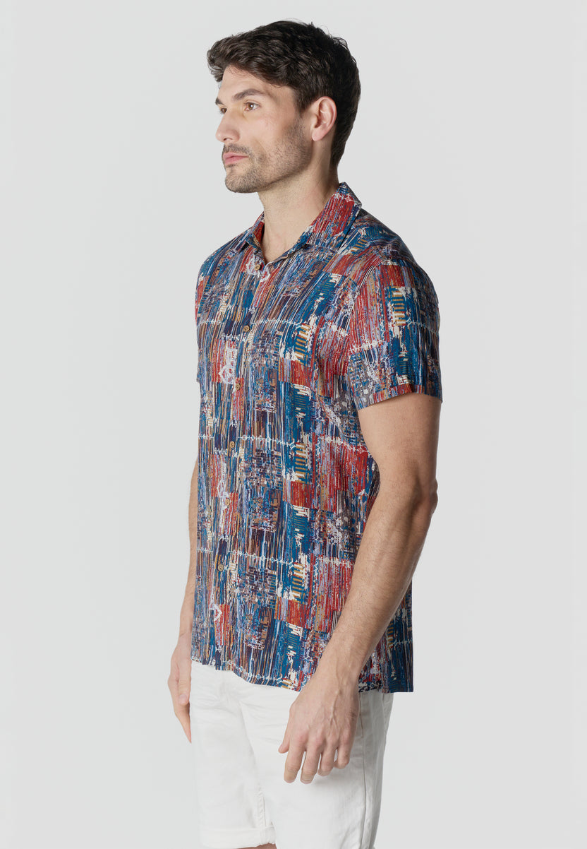 Men's printed casual shirt